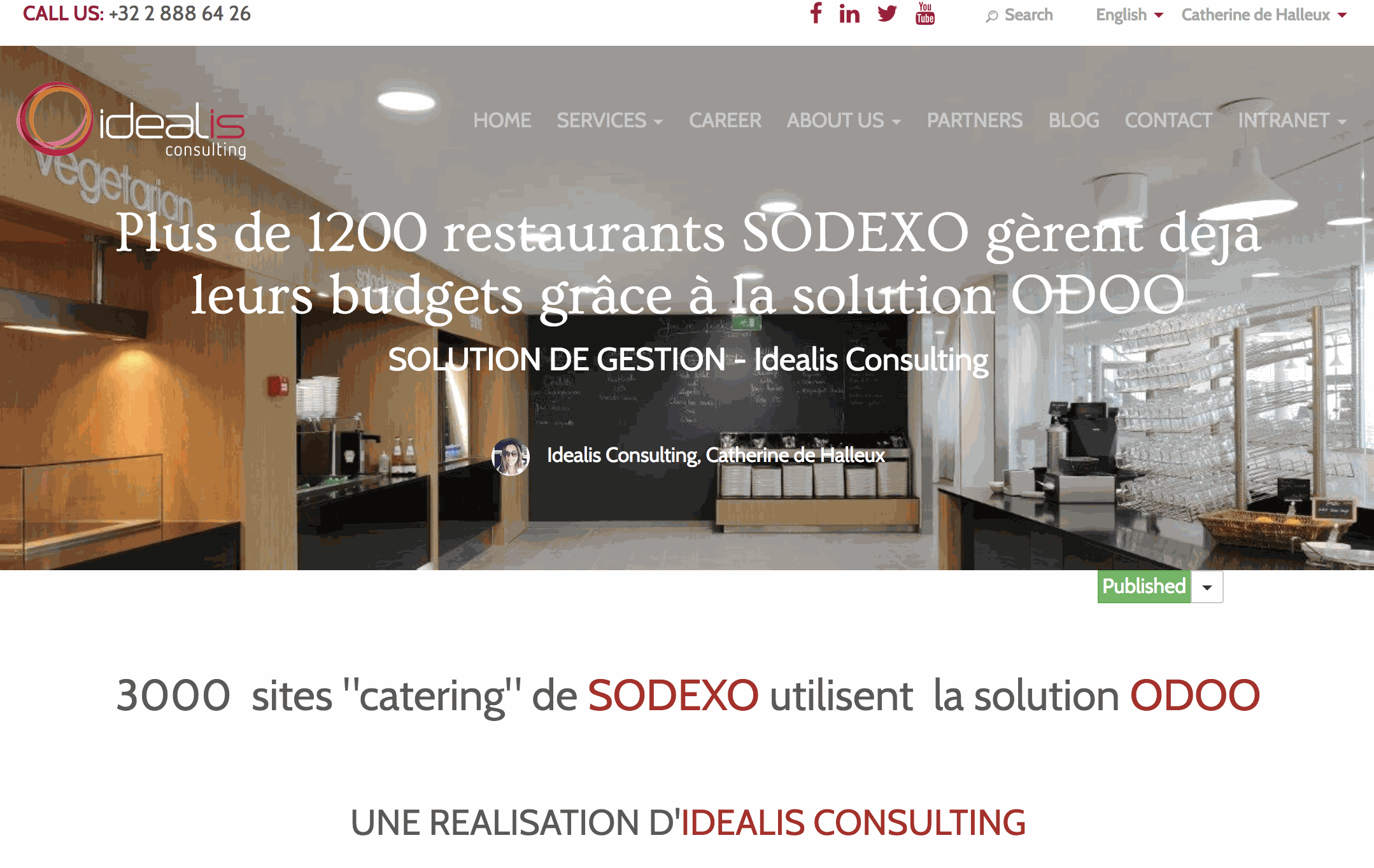 Odoo image and text block